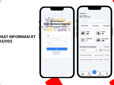 Pusat Informasi RT 003/002 app branding design ui ux web