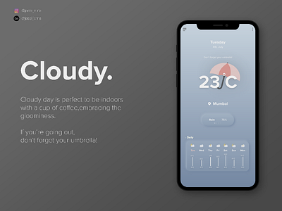 A Weather App app design uiux weather app