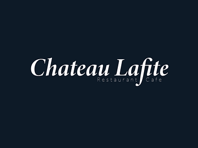 Chateau Lafite logo branding cafe design elegant illustration logo logo design logodesign logotype minimal modern restaurant sophisticated typography