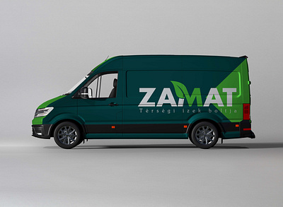 Zamat Mockup car design mockup shop truck van