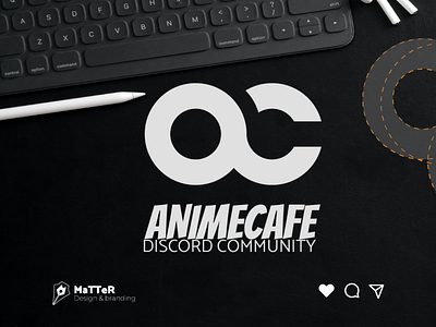 Anime Cafe logo 01 anime branding cafe elegant illustration logo logodesign minimal modern typography