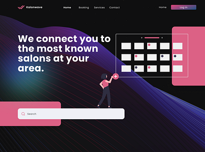 Website Design for Kalonwave branding graphic design logo ui