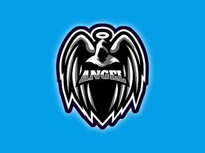 Angel Logo Esport abstract apparel background badge college design element emblem fashion graphic icon illustration logo shirt sign sport symbol typography vector wing