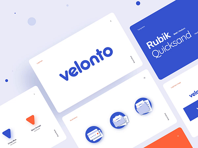 Velonto Food Delivery - Branding animation arounda brandbook branding figma food delivery graphics guidelines icons identity illustration logo order platform product design restaurant service startup tracking ui