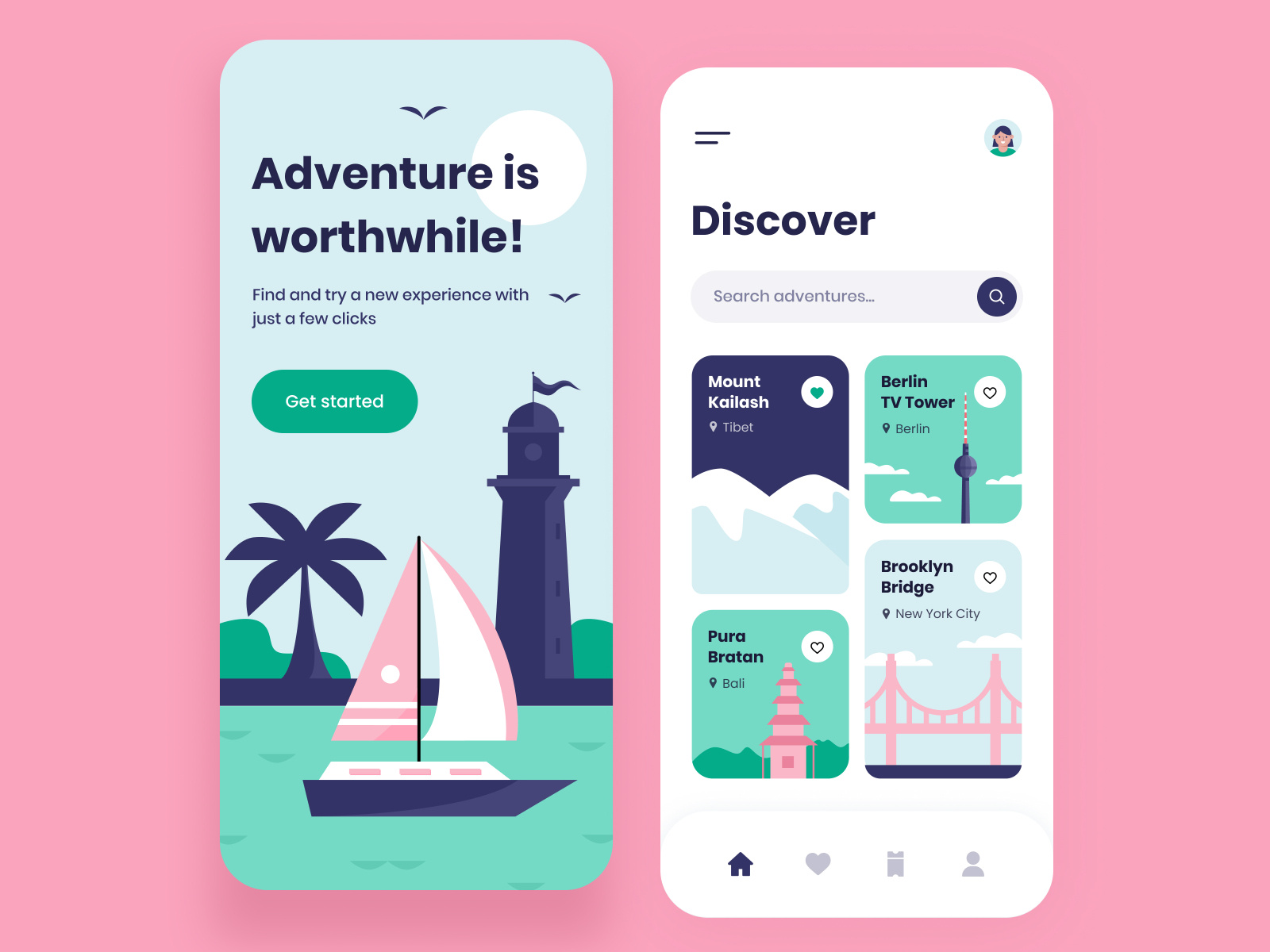 Adventure Mobile App by Arounda UX/UI & WEB on Dribbble