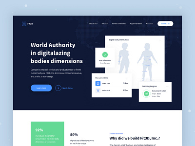 Fit3d - Landing page