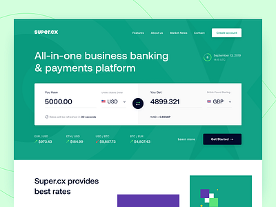 Super.cx - Website analysis arounda converter currency exchange figma finance fintech interface management money payments platform product design sketch statistics ui ux web design website