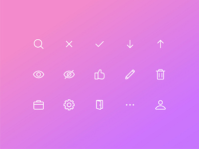 Icons Set by Arounda on Dribbble