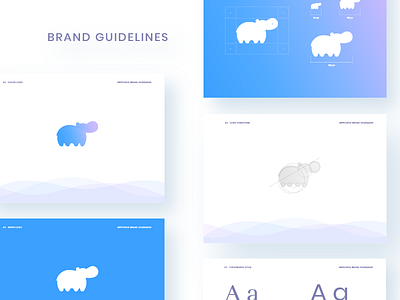 Hippogive - Branding brand brand platform color design guide guidelines hippo identity logo.