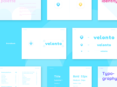 Velonto - Brandbook arounda brandbook branding clean design illustration logo typography ui ux
