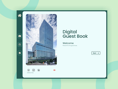 Digital Guest Book - iPad app company guestbook ui ui design web
