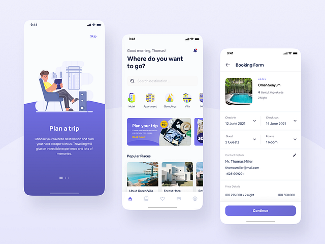 Brooms - UI Kit Booking App by Ricky Bahtiar for Agensip UI UX Agency ...