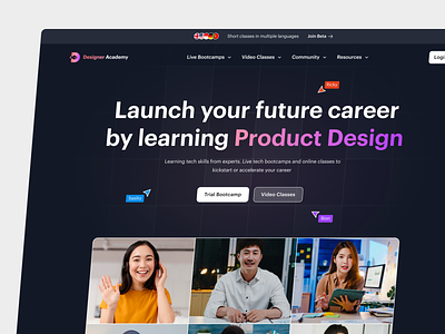 Designer Academy - Landing Page
