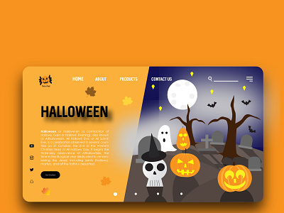 Halloween UI Design icon illustration logo ui web