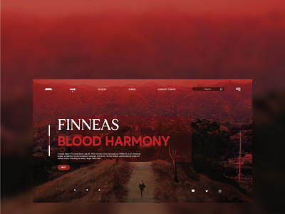 FINNEAS Blood Harmony Album UI Design