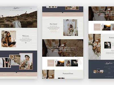 Squarespace Template Sophie website design app branding design elements flat squarespace squarespace design squarespace template template ui ux web website