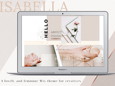 WIX Website template Isabella