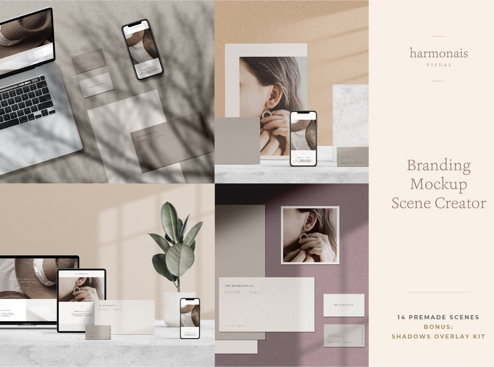 Branding Mockup Scene Creator by Uzma Chaudhry on Dribbble