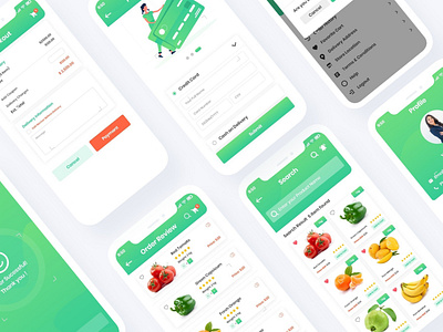 Supermarket Grocery Store Mobile App app app screen branding design elements grocery app mobile app mobile app design mobile design supermarket ui ux