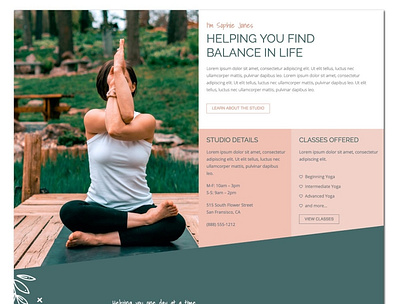 Sophie: Wellness Inspired Template branding design landing page theme theme design web web design website wordpress