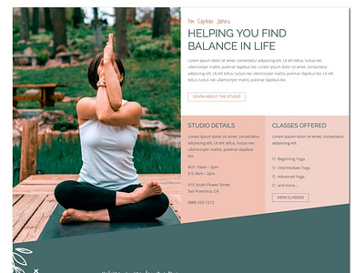 Sophie: Wellness Inspired Template