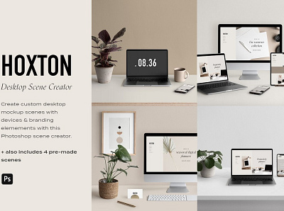 Desktop & Multi Device Scene Creator branding creator design devices scene iphone laptop mockup macbook mockup mockup psd