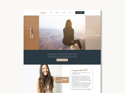 Wix Website Template | Desert branding design template template design web website wix wix theme