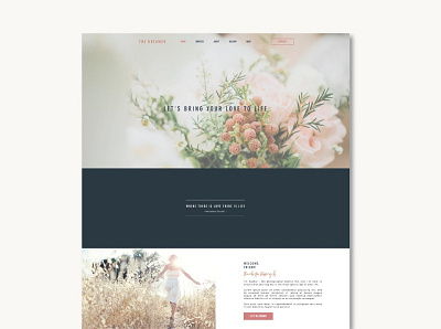 Wix Website Template | The Dreamer branding design template design web website wix wix design wix theme