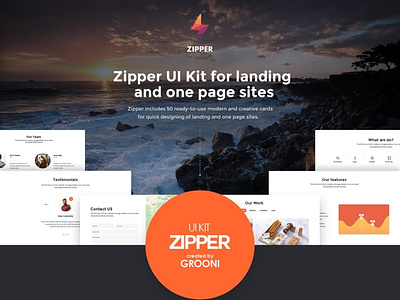 zipper presentation web