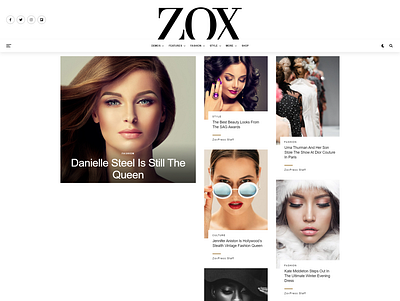 ZoxPress - The All-In-One WordPress News Theme amp blog ecommerce entertainment fashion magazine modern news newspaper politics review rtl seo sports tech website website design wordpress theme wordpress theme design