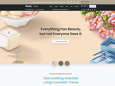 Beauty Shop Ecommerce WordPress Theme blog business theme theme design web design website wordpress wordpress theme