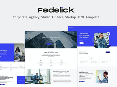 Fedelick - Multi-Purpose HTML Template blog business theme theme design web design website wordpress wordpress theme