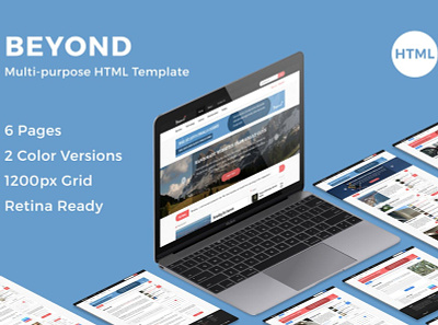 Beyond - Multi-purpose HTML Template blog business theme theme design web design website wordpress wordpress theme