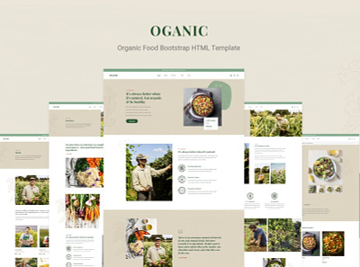 Oganic - Organic Food Bootstrap HTML Template blog business theme theme design web design website wordpress wordpress theme