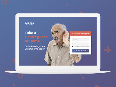 Landing page for Portea ui design ux design visual design