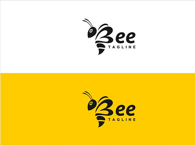 B Bee Logo for Sale b bee b logo bee farm fly flying hive honey honey bee honeybee kids kids toy logo logos queen queen bee sweet toy vector yellow