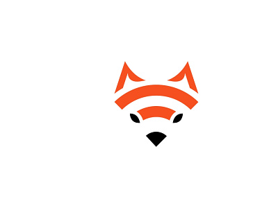 Fox Logo for Sale animal animals communication forest fox fox head fox icon head icon illustrations mascot pencil signal vector wi fi wifi wifi fox wifi fox logo wireless zoo