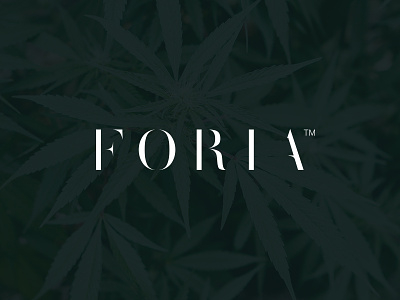 Foria branding cannabis clean type high end logo modern pot sex sophsiticated type logo weed weed logo