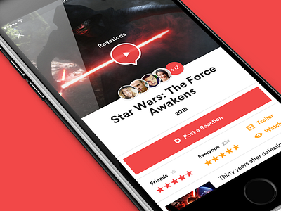 Stardust Preview mobile app movies starwars ui ux