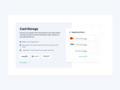 Payment Solutions & Card Storage for Online Payment Platform 2020 2020 trends cards clean design minimal payments ui ux