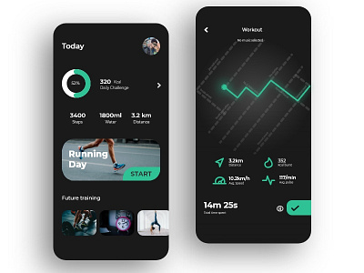 Daily fit. Mobile app design two pages adobexd health app mobile app design uxdesign