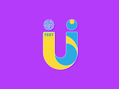 Ufest Logo branding design illustration illustrator indonesia ionart7 logo poster ui vector