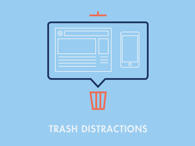 Trash Distractions apple computer distractions iphone productivity skills technology time time management trash web