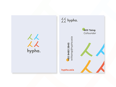 Hypha branding agritech asia branding clean community gateway logo minimal namecards people tech vibrant