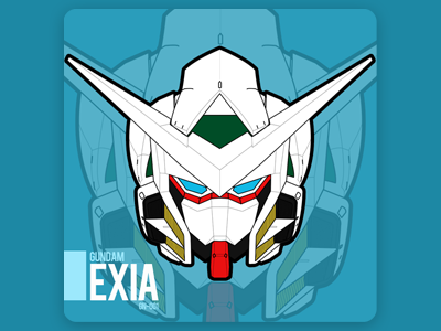 Gundam Exia bandai exia gn 001 gundam head vector