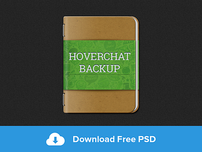 Hoverchat Backup freebie backup download folder freebie hoverchat notebook psd