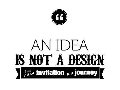 Happiness is not a Destination business design poster product prototype startups typography