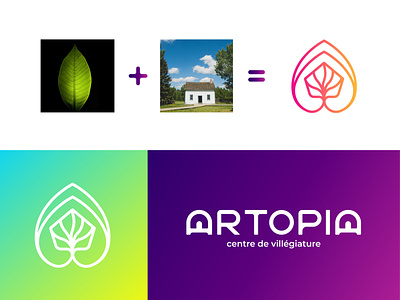 ARTOPIA - A Eco Resort Logo design