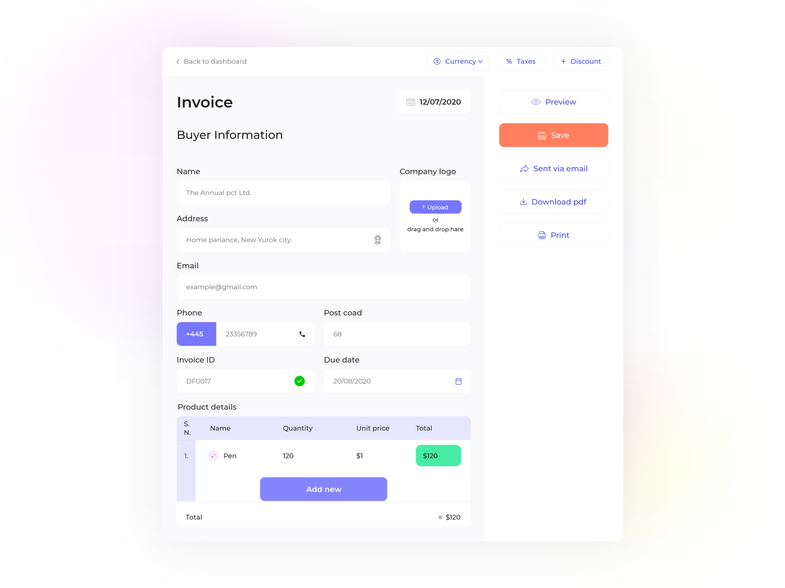 Create invoices by Murad Hossain 🔥 on Dribbble