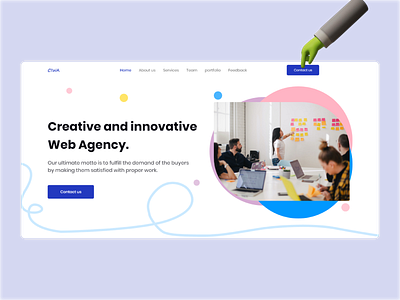 Hero Area : Creative and innovative web agency